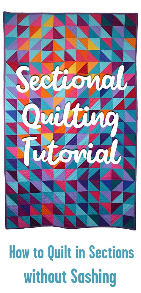 Sectional Quilting Tutorial Large Quilt Blocks Patterns Free, Quilt As You Go Blocks, Quilt As You Go Tutorial Easy, Quilt As You Go Patterns Free, Hex Quilts, Beginner Quilting Projects, Baby Quilt Size, Beginner Quilting, Vintage Quilts Patterns