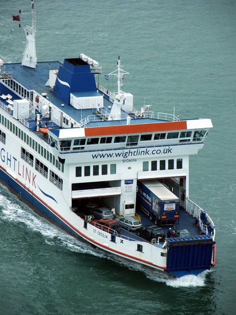 https://flic.kr/p/82M2bH | Wightlink Car Ferry Heart Bones, Boat For Sale, Ferry Boat, Boats For Sale, Fire Trucks, Miami Beach, Submarine, The Rock, Transportation