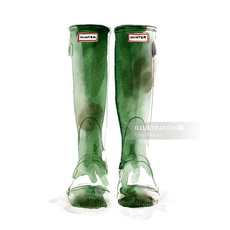 Ollie Maxwell Wellingtons Medium: watercolour Wellingtons, wellies, hunter Urban Watercolor, Business Cartoons, Hunter Wellies, Bag Illustration, Pot Design, Pumpkin Coloring Pages, Rose Illustration, Minimalist Watercolor, Calendar Ideas