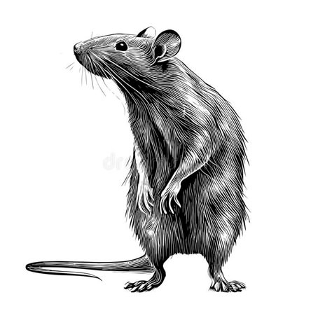 Rat Drawn Cute, Rat Animal, Circus Pictures, Rat Tattoo, Animal Sketch, Model Tattoo, Pen Art Drawings, Picture Books Illustration, Pet Rats