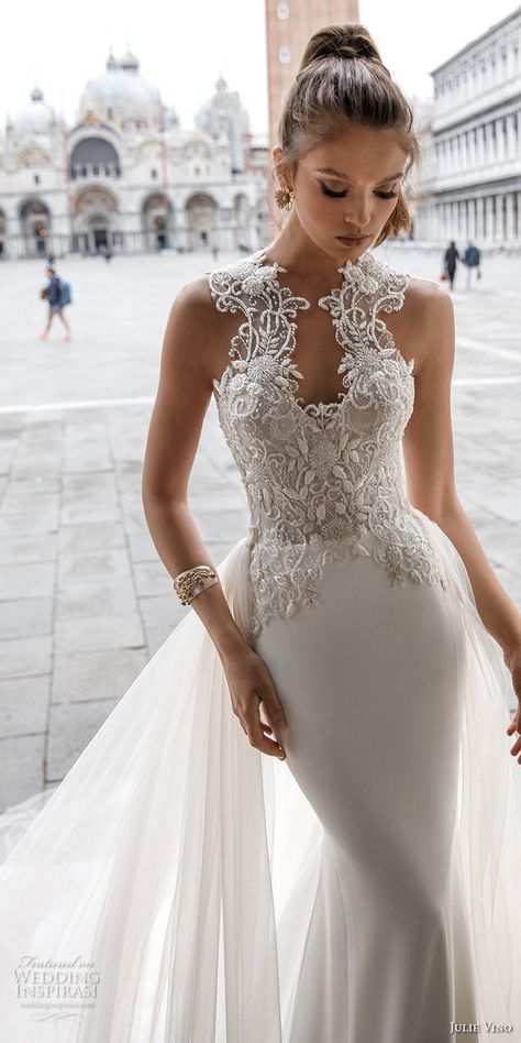 Julie Vino. Wedding Dresses 2018, White Wedding Dress, Fit And Flare Wedding Dress, Stunning Wedding Dresses, A Wedding Dress, Beauty Dress, Beautiful Wedding Dresses, Dream Wedding Dresses, Wedding Attire