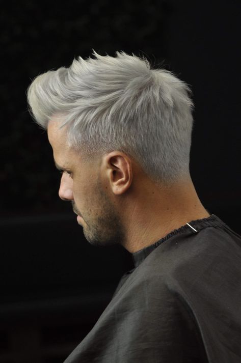 Men’s Hair 2023, Grey Hair Color Men, Indigo Hair Color, Platinum Blonde Hair Men, Silver Hairstyles, Silver Hair Men, White Hair Men, Bleached Hair Men, Hottest Haircuts