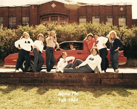 Fall 1984 with the Epsilon Alpha chapter of Alpha Phi at Ashland. Alpha Phi Aesthetic, Aphi Merch, Vintage Sorority, Sorority Pictures, Alpha Phi Sorority, Design Chair, College Apartment, Alpha Phi, Ivy League