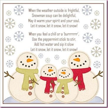 I’ve come up with a new design for my Snow Soup packets.  Last year they sold really well and hopefully the new design will attract new an... Snowman Soup Poem, Snowman Soup, Candy Treats, Christmas Poems, Bag Toppers, Christmas Eve Box, Snowman Crafts, November 23, Winter Fun