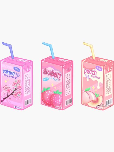 Kawaii Juice Box Drawing, Cute Juice Box Drawing, Juicebox Drawing, Juice Box Aesthetic, Juice Box Art, Juice Sticker, Juice Box Packaging, Juice Box Illustration, Juice Box Design