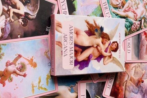 Amor’s Major Arcana, coming up on Etsy on October the 7th. This 22 card deck is perfect for all the hopeless romantics 💘🕊️🌹#amor #cupid #tarot #tarotcommunity #pinkaesthetic #coquetteaesthetic #coquette #pink #tarotdeck Major Arcana, Aphrodite, Tarot Decks, Deck Of Cards, Pink Aesthetic, Tarot Cards