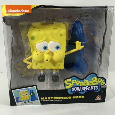 SpongeBob SquarePants Masterpiece Meme TIRED SPONGEBOB Vinyl Figure NEW Tired Spongebob, Spongebob Squarepants Toys, Boat Driving, Spongebob House, Driving Exam, Boys Game Room, Lucky Charms Marshmallows, Spongebob Party, Nickelodeon Spongebob