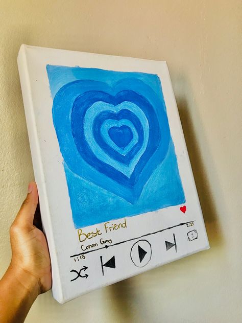 Best Friends Art Aesthetic, Best Friend Painting Gift Ideas, Painting Ideas On Canvas For Your Best Friend, Things To Paint On Canvas With Friends, Bsf Drawing Easy, Matching Bff Paintings, Painting To Make For Your Best Friend, Things To Paint Your Best Friend, Things To Paint For Your Sister