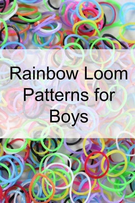 Rainbow Loom Patterns for Boys - Mom vs the Boys Crazloom Patterns Tutorials, Mini Rainbow Loom Patterns, Happy Loom Patterns, Rainbow Loom Patterns Step By Step, Loom Band Patterns Instructions, Realistic Paper Flowers, Rubberband Bracelets, Wonder Loom, Loom Animals