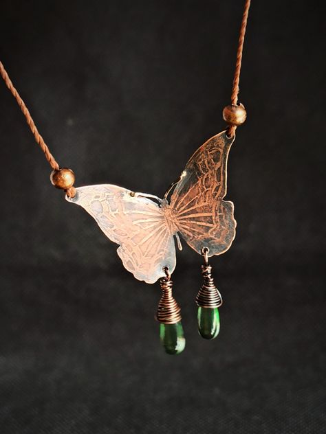 A butterfly necklace with a copper butterfly engraved charm is a charming and delicate piece of jewelry that is sure to capture attention. The centerpiece of this necklace is the copper butterfly charm, which is typically intricately engraved and adorned with intricate details, giving it a lifelike appearance. 🦋 #butterfly #butterflynecklace #coppernecklace #rusticjewelry Copper Butterfly, Rustic Jewelry, Butterfly Jewelry, Copper Necklace, Butterfly Charm, Brass Copper, Jewelry Pendant, Butterfly Necklace, A Butterfly