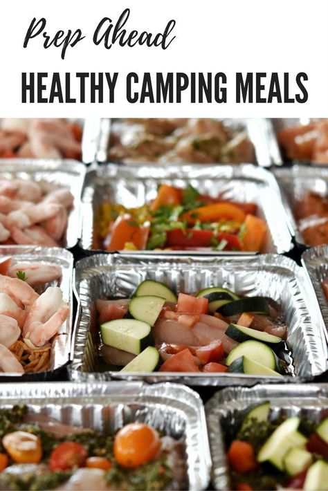 Healthy Camping Meals, Easy Campfire Meals, Resep Makanan Beku, Healthy Camping Food, Tent Camping Hacks, Camping Snacks, Freezer Meal Planning, Camping Dinners, Easy Camping Meals