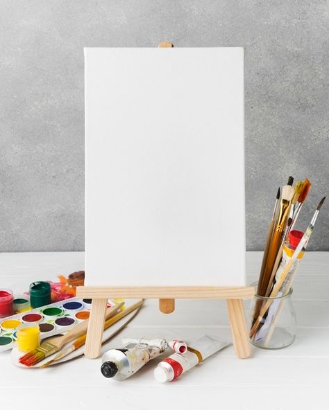 Backgrand Art, Background For Painting, Canvas On Easel, Paper Background Design, Brush Art, Paint Canvas, Photo Frame Design, Watercolour Paint, Painting Canvases