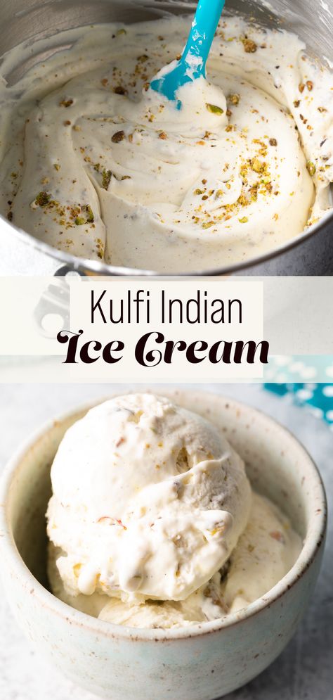 Ricotta Ice Cream Recipe, India Deserts, Indian Desserts Easy, Eggless Ice Cream Recipes, Indian Desserts Recipes, Corn Ice Cream, Curry Ice Cream, Ice Cream Homemade, Turkish Ice Cream Recipe