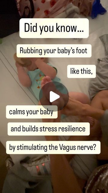 Pediatric brain development Chiro- Dr. Stefanie on Instagram: "The Power of Vagus Nerve Stimulation in Your Baby’s Feet! 🦶✨ 💆‍♀️Massaging any part of the body offers relaxation, but did you know that focusing on those tiny feet can work wonders for the vagus nerve? 👣 🦶The vagus nerve plays a crucial role in reflexology, and it’s no surprise considering that the feet are packed with more nerves per square inch than any other body part. So, what’s the deal with this nerve? When the vagus nerve is engaged, it stimulates the parasympathetic nervous system, leading to a slower heart rate, improved digestion, lower blood pressure, and a deep sense of relaxation. Stimulate your baby’s Vagus nerve in times of stress can up their stress resilience! Stress is a part of life, but it’s how we ad Stimulate Vagus Nerve, Reset Vagus Nerve, Vagus Nerve Picture, Yoga Vagus Nerve, Puddles Of Void-mass Pressure, Slow Heart Rate, Parasympathetic Nervous System, Vagus Nerve, Brain Development