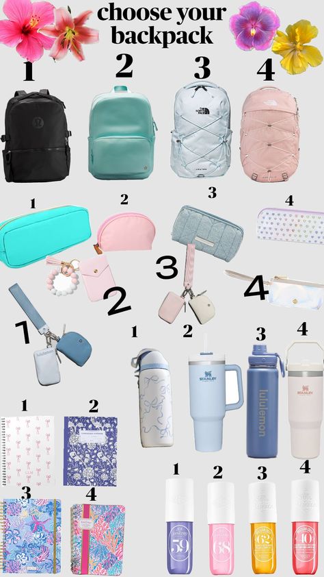 back to school backpack ideas #backtoschool #backpack #flowers #stanley #preppy #likeitup #like #fyp School Backpack Ideas, Backpack Flowers, Middle School Backpack, Preppy School Bag, School Backpack Essentials, Backpack Ideas, Back To School Backpack, School Bag Essentials, Backpack Essentials