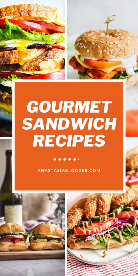 I have here the 15 best gourmet sandwich recipes you can easily make that are perfect for either breakfast, lunch, snacks, or dinner. #gourmet #sandwichrecipes #healthyrecipes Gourmet Sandwich Recipes, Unique Sandwich Recipes, Fancy Sandwich, Gourmet Sandwiches Recipes, Waffle Sandwich Recipe, Dinner Gourmet, Smoked Chicken Salad, Vegetarian Sandwich Recipes, Fancy Lunches