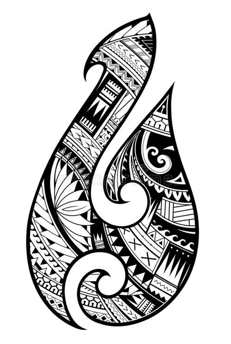 Maori Tattoo Meanings, Fishing Hook Tattoo, Tato Maori, Ethnic Tattoo, Hook Tattoos, Maori Symbols, Octopus Tattoo Design, Polynesian Tattoo Designs, Maori Tattoos