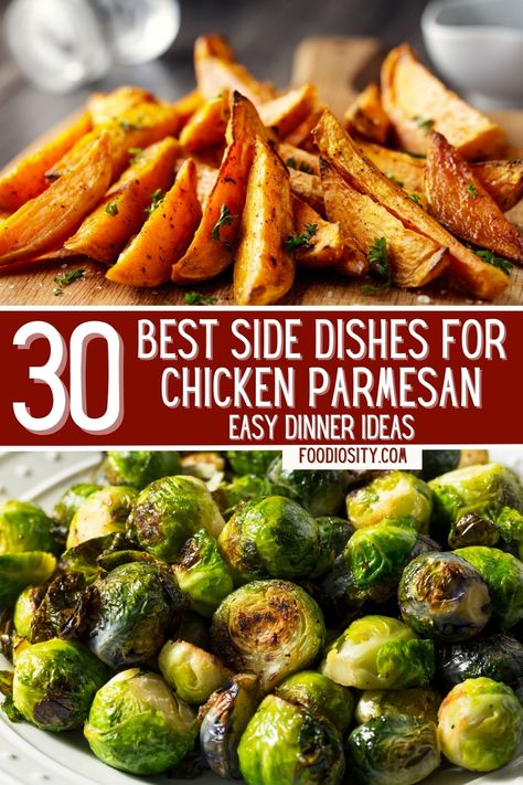 The right side dish for chicken parmesan can make this delicious dinner even better. So here are 30 tasty side dishes for chicken parmesan to try ! Parmesan Chicken Side Dishes, Sides For Garlic Parmesan Chicken, Sides For Garlic Chicken, Side For Chicken Parmesan, Sides With Chicken Parmesan, Sides For Parmesan Crusted Chicken, Sides For Stuffed Chicken, Side Dish For Chicken Parmesan, Parmesan Crusted Chicken Sides