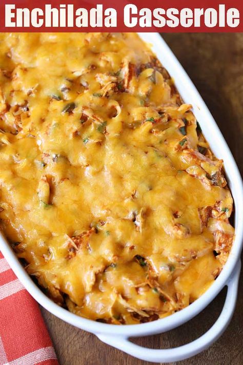 Casserole Enchilada, Desayuno Keto, Low Carb Wraps, Desserts Keto, Postre Keto, Low Carb Casseroles, Chicken Enchilada Casserole, Diner Recept, Healthy Casseroles