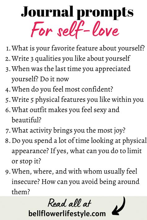 30 Best Self-Love Journal Prompts Everyone Should Practice Love Myself Journal, Steps To Self Love, Love Myself First, Self Love Examples, Self Love Writing, Ways To Love Myself, How To Learn To Love Yourself, Self Esteem Prompts, How To Have Self Love