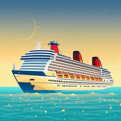 Cruise Ship Clip Art, Cruise Ship Painting, Cruise Ship Illustration, Cruise Ship Cartoon, Cruise Ship Drawing, Cruise Illustration, Cruise Ship Aesthetic, Cruise Ship Clipart, Cruise Ship Background