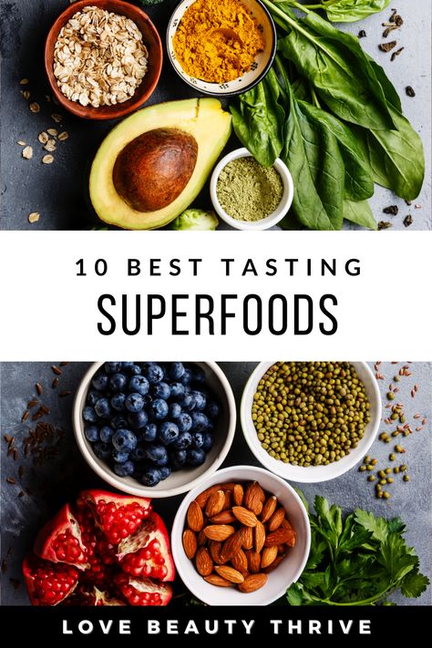 Elevate your nutrition game with these 10 best superfoods that actually taste as good as they make you feel! Boost health, wellness, energy and delicious flavor all at once. Leafy greens, berries, avocados, greek yogurt, dark chocolate and so much more. Learn the benefits of different superfoods and how to incorporate them into your diet. Plus, superfood recipes and cookbooks too! #Superfoods #HealthyEating #NutritionTips #EnergyBoost #WellnessJourney #BalancedDiet #HealthyDiet #WeightLoss Best Superfoods, Healthy Food Ideas, Lunch Healthy, Improve Nutrition, Mom Lifestyle, Yummy Meals, Superfood Recipes, Super Foods, Healthy Food Options