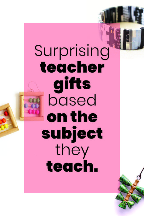 Looking for a meaningful gift for your favourite teacher to say thank you and put a smile on her face?  Candy and stationery have for long been obvious choices for teacher gifts.  But this year, why not think outside the box and get creative with your gift giving by personalising your teacher gifts to match their taste – or even better, the subject they teach!  They’ll surely be touched by your thoughtful gesture, and you’ll always remain a student they can’t forget. Inexpensive Teacher Appreciation Gifts, Inexpensive Diy Gifts, Gifts For Professors, Favourite Teacher, Gift Guide For Him, The Subject, Gifts For Teachers, Outside The Box, Quirky Gifts