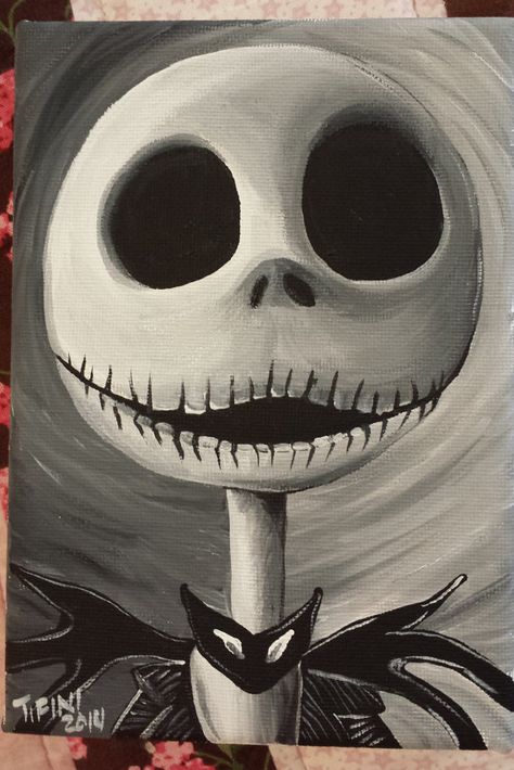 Canvas Sketches, Pumpkin Paint, Nightmare Before Christmas Drawings, Christmas Drawings, Paintings Easy, Jack Skeleton, Skeleton Drawings, Drawing Water, Tim Burton Art