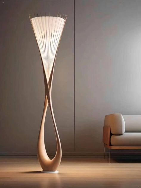 Magic Bookshelf, Floor Lamp Ideas, Modern Lamp Design, Wooden Lamps Design, Lampe Art Deco, Stylish Floor Lamp, Lamp Ideas, Furniture Design Living Room, Modern Floor