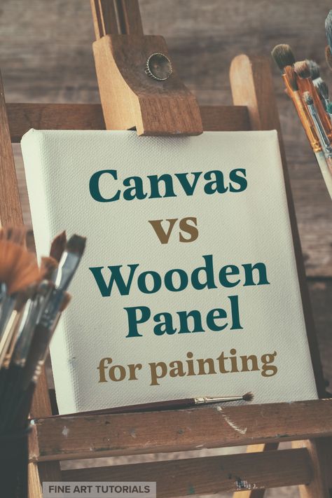 Learn about the different painting surfaces, that you can paint on with oils. From canvas to wooden panel and even copper and aluminium. Discover what the differences are between canvas and wooden panels and how they affect the outcome of painting. #canvasvswoodenpanel #surfacesforoilpainting #paintingcanvas #oilpaintingcanvas #paintingsupplies #oilpaintingsupplies #howtopaint #paintingtools #oilpainter #paintingmaterials #canvaspainting Wood Canvas Painting Ideas, Creative Oil Painting, Outdoor Painting, Painting On Wood Panel, Oil Painting Supplies, Framing Ideas, Paint Tips, School Painting, Canvas Painting Tutorials