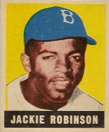 1948 Leaf Jackie Robinson Rookie Card Baseball Card Values, Old Baseball Cards, Brooklyn Dodgers, Reggie Jackson, Baseball Posters, Baseball Art, Baseball Memorabilia, Baseball Trading Cards, Jackie Robinson