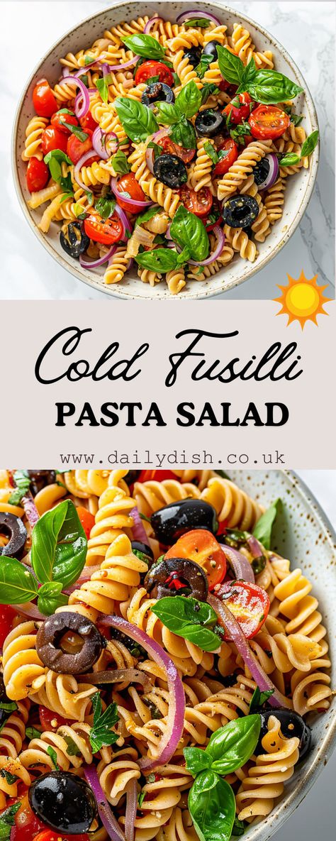 Vegan Fusilli Pasta Salad Fussili Pasta, Fusilli Pasta Salad, Fusilli Pasta Recipe, Fusili Pasta, Lunch Picnic, Pasta Fresh, Vegan Quinoa Salad, Vegan Grocery List, Healthy Pasta Salad