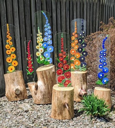 Fused Glass Flowers Garden Stakes, Easy Glass Fusion Ideas, Fusion Glass Ideas, Fused Glass Garden Art, Fused Glass Garden Stakes, Glasfusing Ideas, Fused Glass Ideas, Fused Glass Panel, Fused Glass Dishes