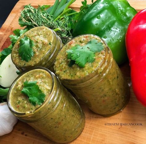 Learn how to make this fresh green seasoning from scratch with the best herbs and spices Haitian Epis Recipe, Epis Recipe, Haitian Epis, Jamaican Oxtail, Green Seasoning, Oxtail Recipes, Lamb Chop Recipes, Pineapple Fried Rice, Haitian Food Recipes