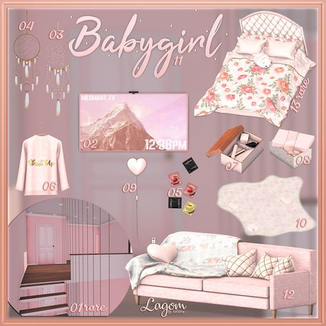 Lagom - Babygirl ad | Event: Equal10 Opens: 10th 12PM Taxi: … | Flickr Sims 4 Cc Build Buy Mode, Ts4 Coquette Cc, Coquette Sims 4 Cc Furniture, Sims 4 Cc Bedroom Furniture Ideas, Sims 4 Coquette Cc Furniture, Sims 4 Pink Furniture Cc, Ts4 Bed Cc, Sims 4 Pink Cc, Sims 4 Coquette Cc