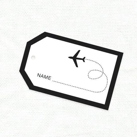 Luggage Tags Printable, Luggage Tag Template, Tag Template Free, Planes Party, Fly With Me, Airplane Party, Come Fly With Me, Airplane Travel, Tag Template