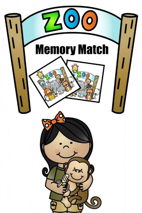 Free Printable Zoo Memory Match Game - fun and a great learning opportunity for kids too! Safari Worksheets, Animal Riddles, Zoo Preschool, Zoo Games, Zoo Crafts, Zoo Activities, Dear Zoo, Zoo Theme, Memory Match Game