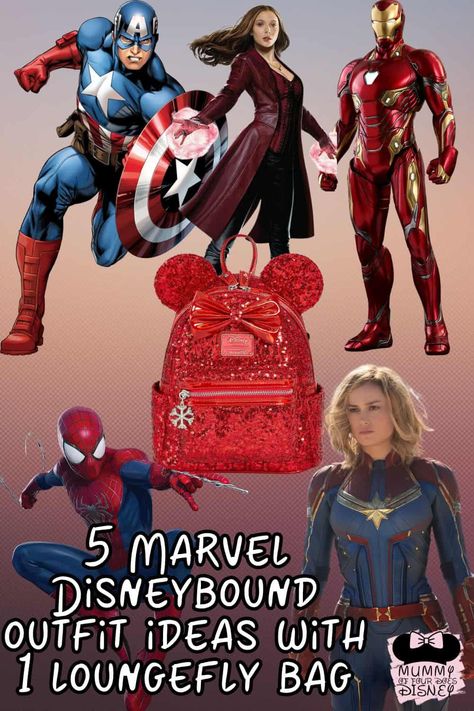 Marvel Bounding Outfits, Marvel Disney Bounding, Spider Man Disneybound, Marvel Cruise Outfits, Captain America Disneybound, Marvel Disneyland Outfit, Marvel Outfits Woman, Disney Outfits For Men, Avengers Disneybound