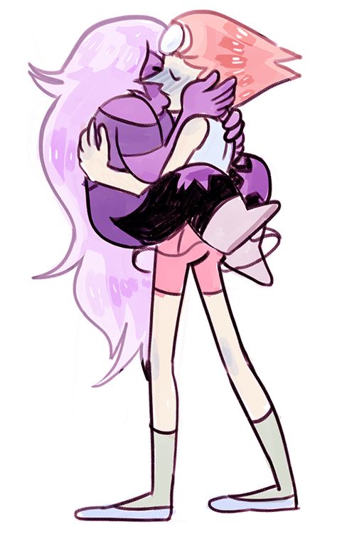 amethyst x pearl Steven Universe Pearl X Amethyst, Pearl X Amethyst, Disney Animation Art, Amethyst Steven Universe, Steven Universe Ships, Steven Universe Funny, Steven Universe Characters, Steven Universe Comic, Steven Universe Fanart