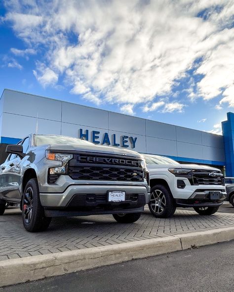 Ready to conquer work and winter? Explore our lineup of dependable Silverados and Colorados at WS Healey Chevrolet – your perfect companion for all seasons! 🚛❄️ #TruckLife #ChevyStrong #chevytrucks #chevrolet #hvny #healeybrothers Bud Weiser, New Chevy Truck, Chevrolet Dealership, Newburgh Ny, New Hampton, New Chevy, Site Sign, Trucking Life, Chevy Colorado