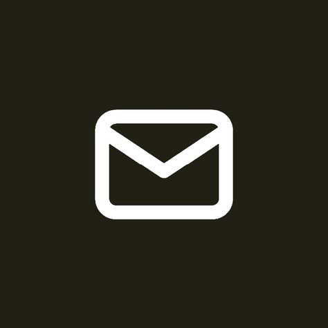 Mail App Icon, Message Icon, Email Icon, Shortcut Icon, Icon Iphone, Mobile App Icon, Mail Icon, Black App, Png Logo