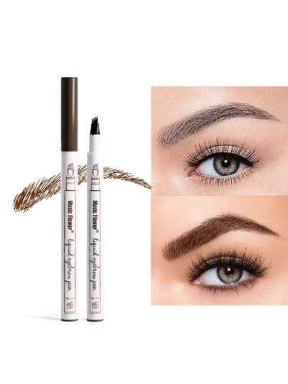 Black Eyebrows, Music Flower, Waterproof Eyebrow Pencil, Eyebrow Pen, Waterproof Eyebrow, Makeup Tattoos, Microblading Eyebrows, Brow Pencil, Brow Makeup