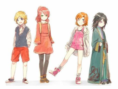 Nora Valkyrie Lie Ren Jaune Arc Pyrrha Nikos Young children concept Team Jnpr, Red Like Roses, Rwby Ships, Rwby Characters, Team Rwby, Rwby Fanart, Rwby Anime, Rooster Teeth, It Goes On