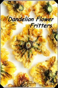 Recipes With Flowers, Fried Dandelion Flowers, Cooking With Flowers, Foraging Meals, Flowers Recipes, Flower Recipes, Edible Flowers Recipes, Wild Food Foraging, Dandelion Flowers