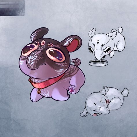 Little alien creature design! Physically it's sort of based off of a tapir but it's meant to behave more like a small dog. Dog Creature Design, Alien Dog, Alien Creature Concept Art, Cute Alien Art, Bear Fishing, Cute Alien, Graphic Novel Art, Alien Design, Space Pirate