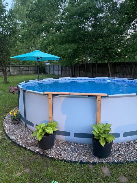 Soft Side Pool Landscaping, Above Ground Pool Umbrella Ideas, Coleman Pool Landscaping, Cheap Pool Landscaping Ideas, Above Ground Soft Side Pool Ideas, Metal Frame Pool Ideas, Walmart Pool Ideas, Best Above Ground Pool Ideas, Cheap Pool Ideas