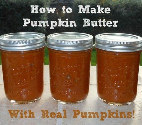 Pumpkin Butter From Fresh Pumpkin, Canning Pumpkin Butter Water Bath, Pumpkin Butter Recipe Crockpot, Canning Pumpkin Butter, Slow Cooker Pumpkin Butter, Jill Bauer, Pumpkin Butter Recipe, Real Pumpkins, Homemade Foods