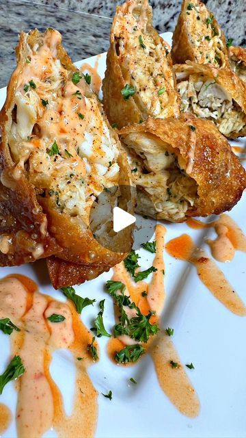 Lump Crab Egg Rolls Recipes, Canned Lump Crab Recipes, Sea Food Meals, Lump Crab Sauce, Claw Crab Meat Recipes, Jumbo Lump Crab Meat Recipes, Crab Egg Rolls Recipes, Crab Recipes Lump, Food To Eat For Dinner