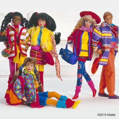 Barbie Benetton Collection (Mattel pic) Miko Barbie, Barbie Benetton, Barbie Journal, Collector Barbie, 80s Barbie, Barbie 1990, Barbie 80s, Barbie 90s, Diva Dolls