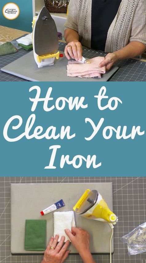 In this video we show you how to clean your iron to maintain efficiency and prevent build-up and stickiness. These tips will ensure the best results! Fat Quarter Projects, Beginner Sewing Projects Easy, Leftover Fabric, Ironing Board, Fabric Baskets, Sewing Projects For Beginners, Sewing Skills, Love Sewing, Sewing Tips